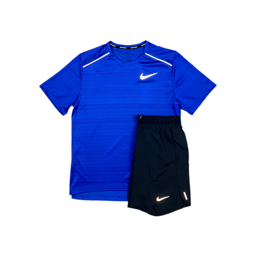 Nike - Royal Blue Miler / Black Flex Stride Set