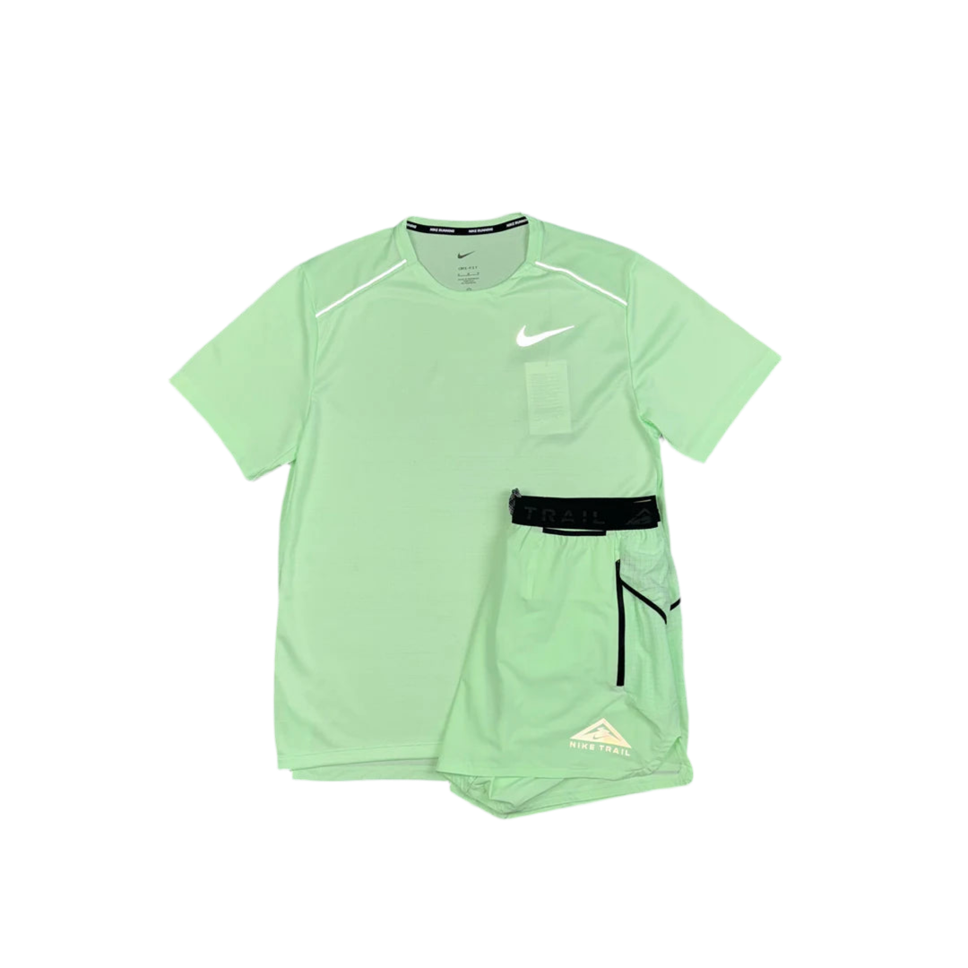 Nike - Vapour Green Miler / Vapour Trail Shorts Set