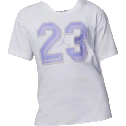 (GS) Air Jordan 23 Flight Graphic T-shirt 'White'