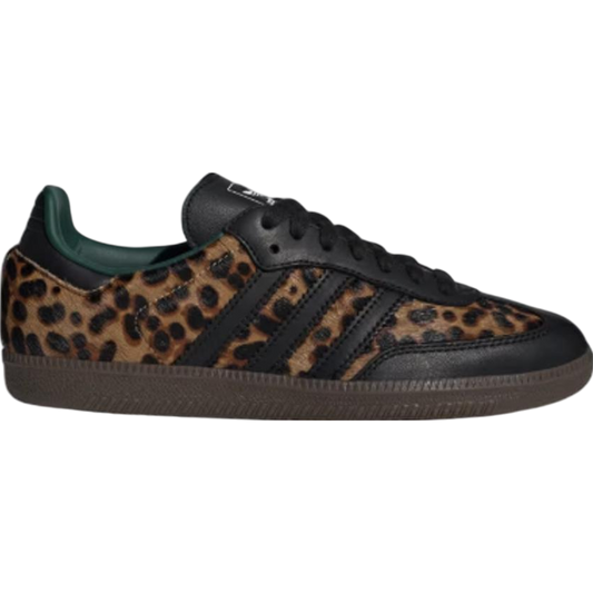 adidas Samba OG Black Green Leopard