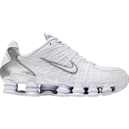 Nike Shox TL White/White/Metallic Silver