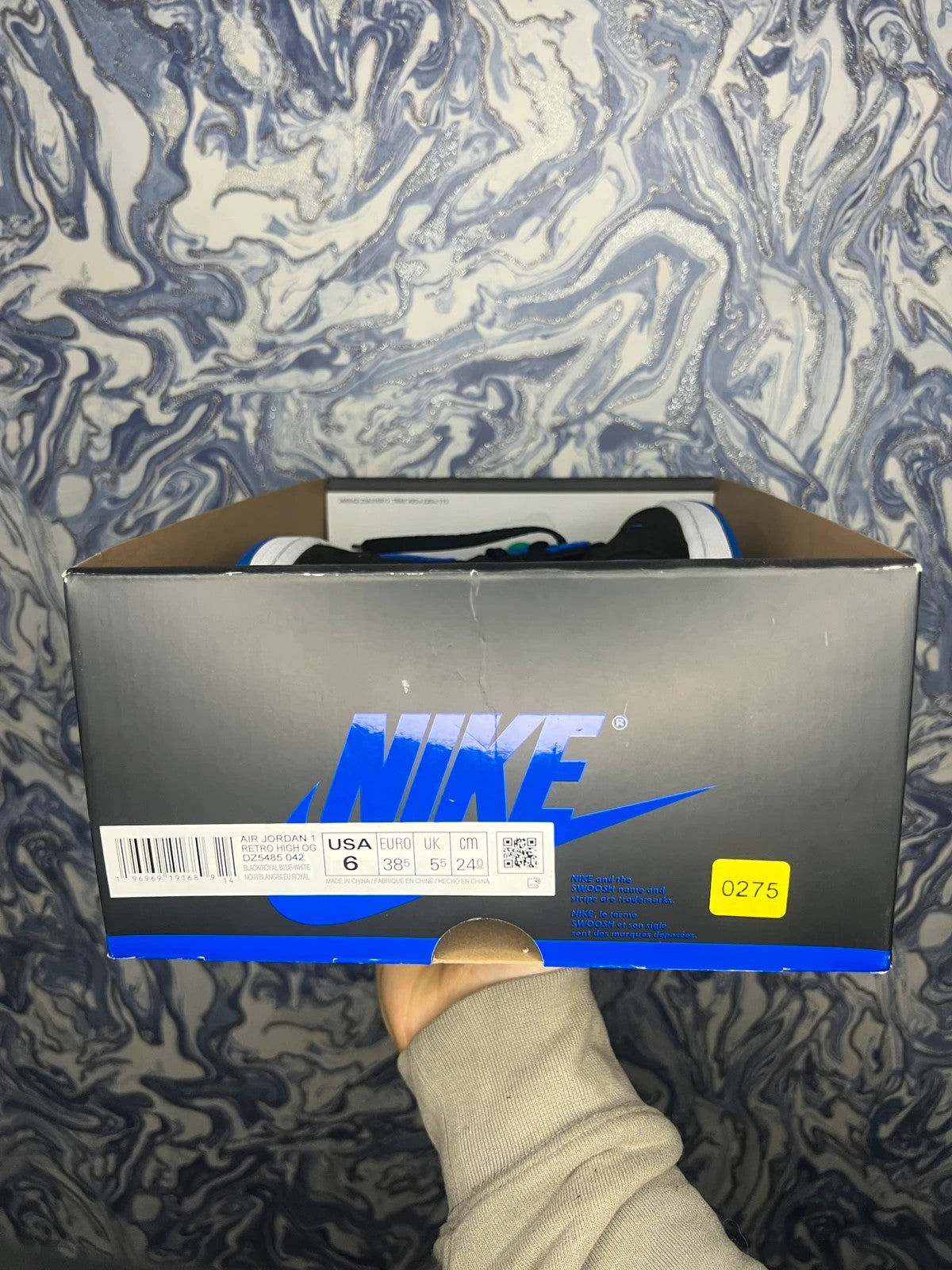 Nike Air Jordan 1 - Black Royal Blue UK 5.5