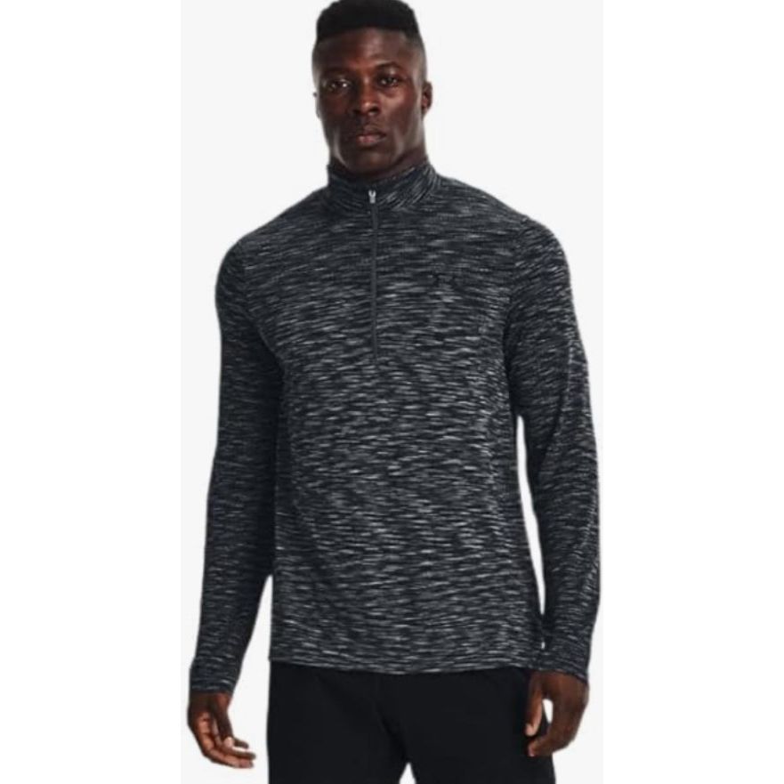 UA Black Grey Tech 1/4 Zip