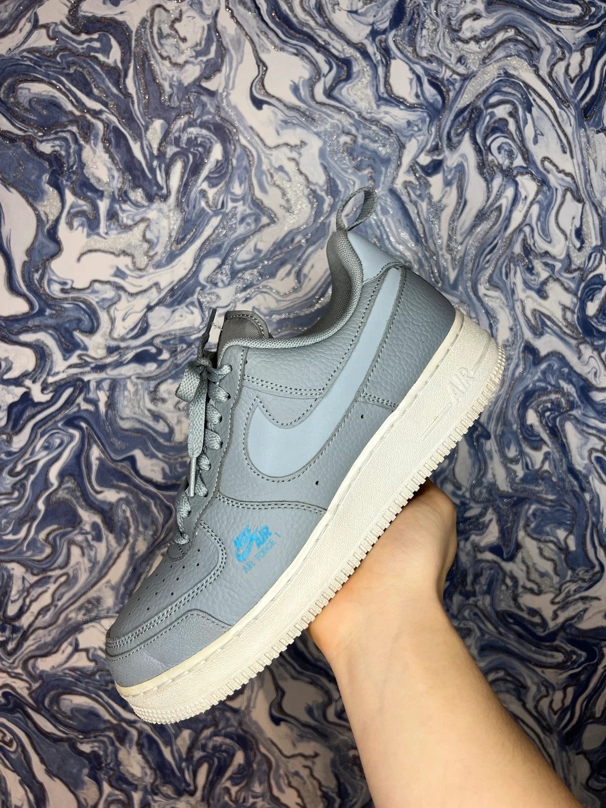 Nike Air Force 1 LV8 Utility - Wolf Grey UK 7.5