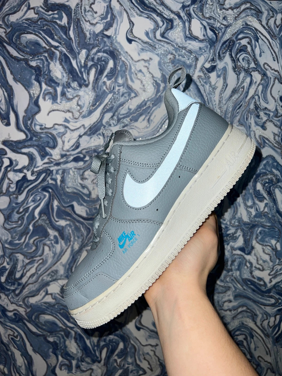 Nike Air Force 1 LV8 Utility - Wolf Grey UK 7.5
