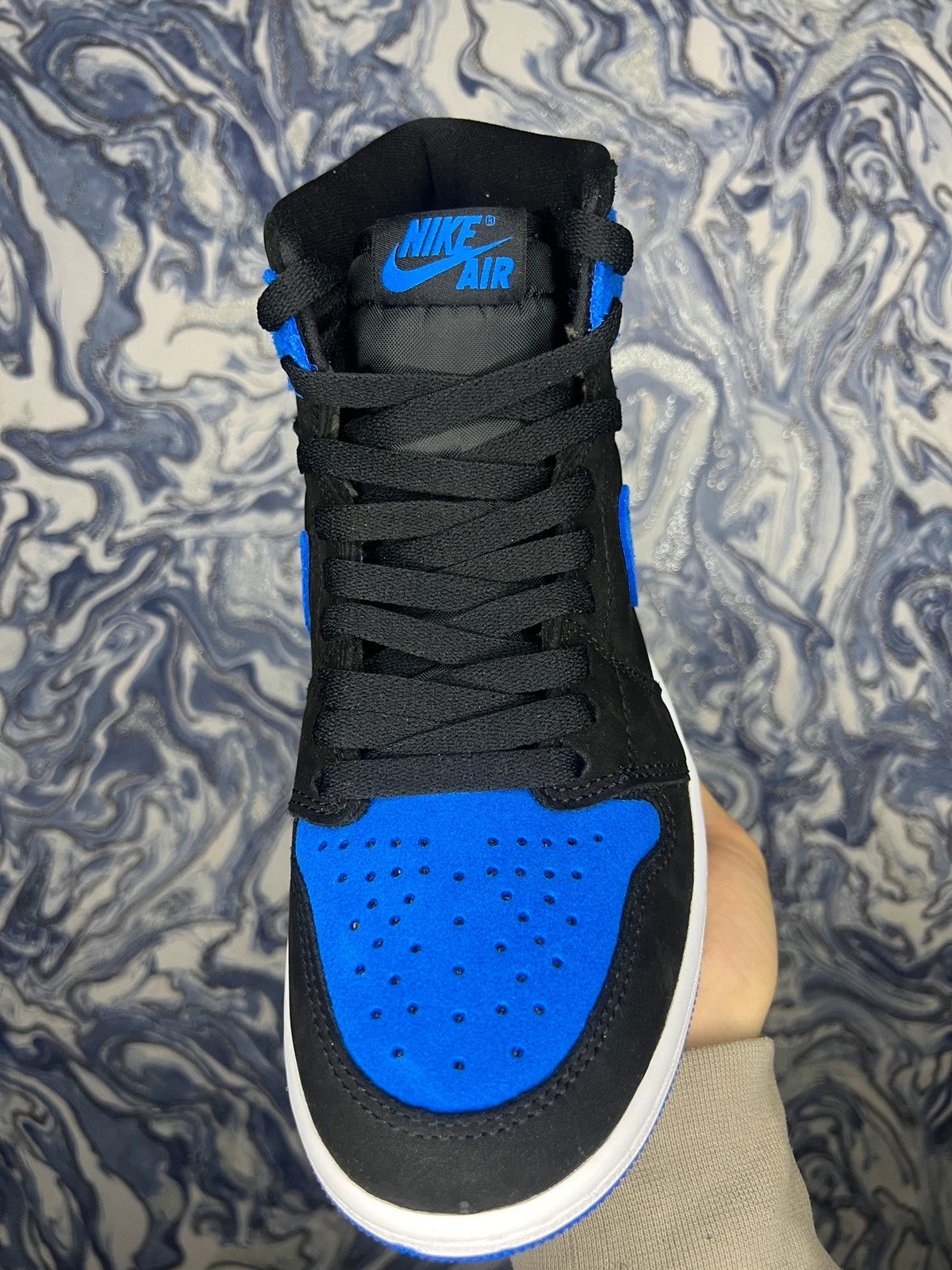 Nike Air Jordan 1 - Black Royal Blue UK 5.5