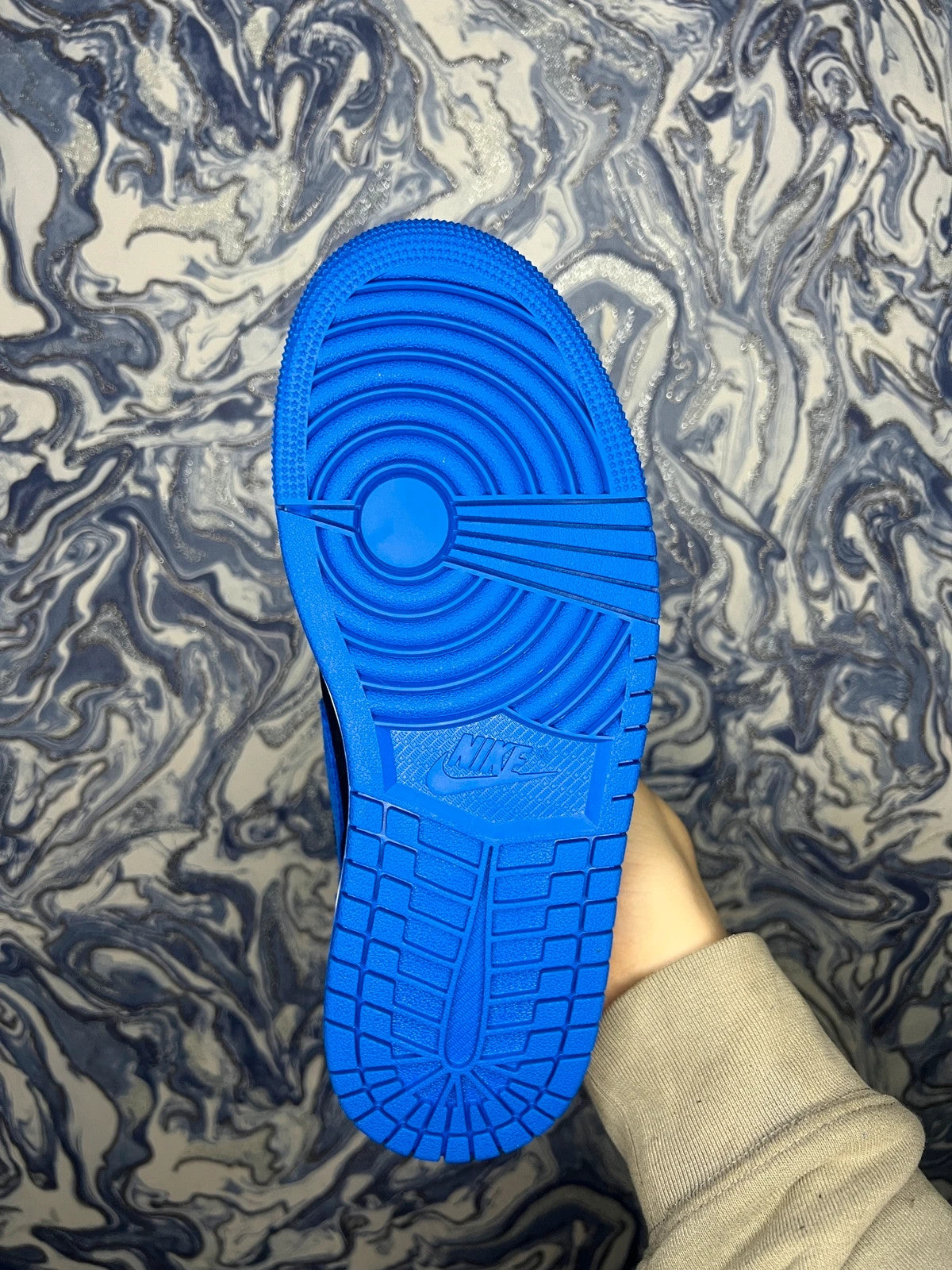 Nike Air Jordan 1 - Black Royal Blue UK 5.5