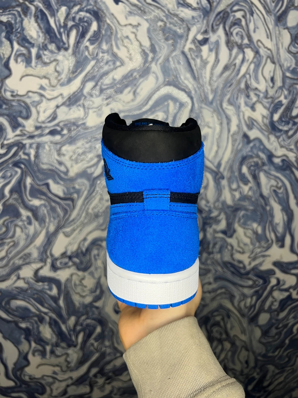 Nike Air Jordan 1 - Black Royal Blue UK 5.5
