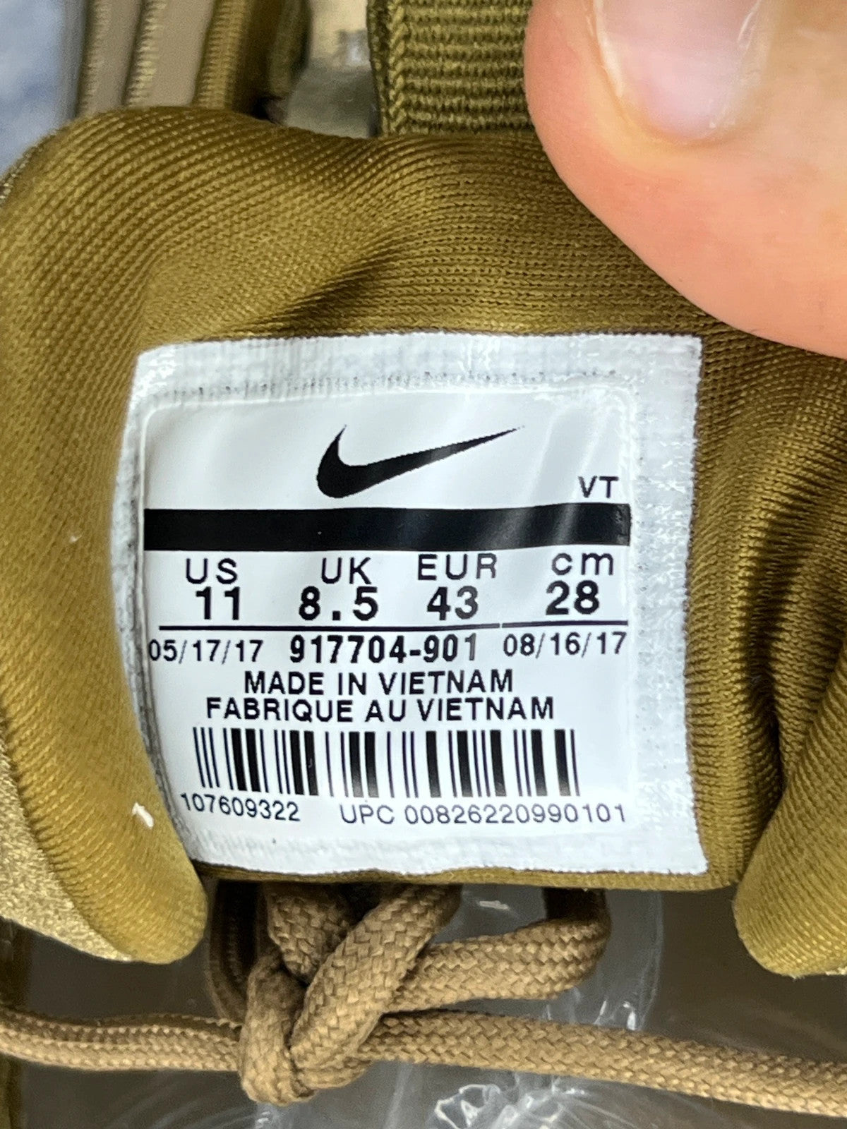 Nike Air Max 97 - Metallic Gold UK 8.5
